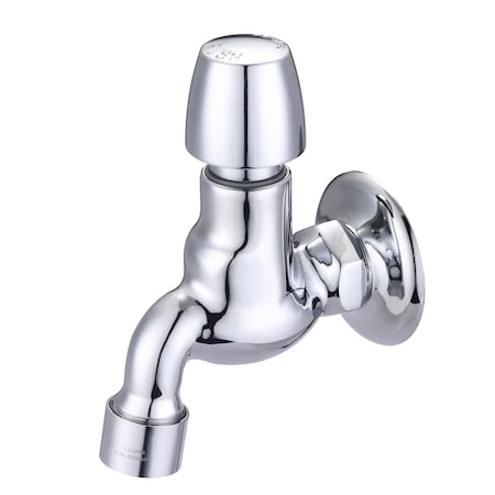 Central Brass Slow-Close Wallmount Faucet in Chrome 0033-1/2PA-N2